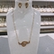 Set Perhiasan Wanita Stainless Steel Kalung Dan Set Anting-Anting Untuk Pernikahan