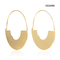 Anting seri perhiasan gaya selebriti, liontin telinga stainless steel emas 18k