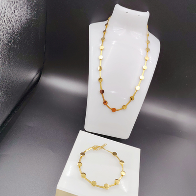 Baru Datang Trendy High Polish Baru Earring Earring, Necklace, Bracelet Set Untuk Wanita