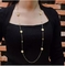 Lush Court Style Gold Coin Fold Wear Necklace 18K Gold Stainless Steel Necklace