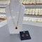 Txibikn 4 Buah Set Perhiasan Elegan Tetesan Air Kristal Tergantung Anting-Anting Kalung Gelang Untuk Wanita