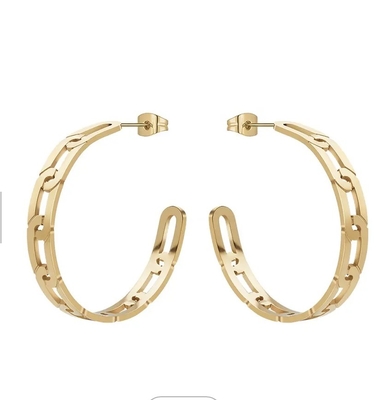 Paket Anting Hoop Tebal Berlapis Emas 14K Chunky Hoops Set Perhiasan Hoop Kecil Hypoallergenic