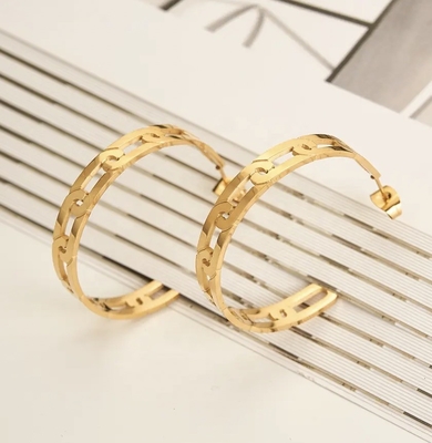 Paket Anting Hoop Tebal Berlapis Emas 14K Chunky Hoops Set Perhiasan Hoop Kecil Hypoallergenic