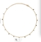 18K Emas Disepuh Stainless Steel Perhiasan Bola Rantai Epoxy Bola Mata Mantra Untuk Wanita
