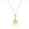 Sanfenly Emas Perhiasan Set untuk Wanita Wanita Emas Berlapis Kalung Gelang Rantai Cincin Emas Perhiasan