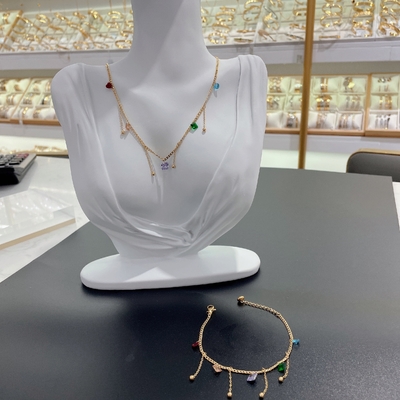 Baru Datang Trendy High Polish Baru Earring Earring, Necklace, Bracelet Set Untuk Wanita