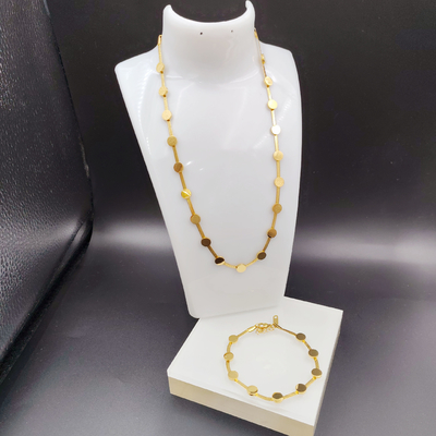 Baru Datang Trendy High Polish Baru Earring Earring, Necklace, Bracelet Set Untuk Wanita