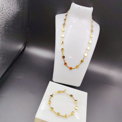 Baru Datang Trendy High Polish Baru Earring Earring, Necklace, Bracelet Set Untuk Wanita